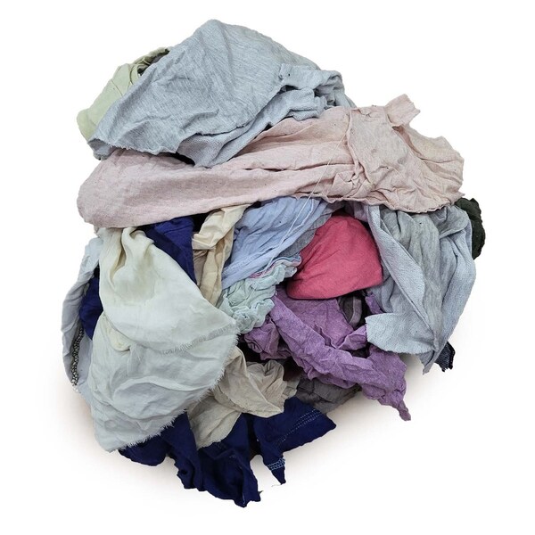 Rcycld Mltclr T-Shirt Rag, Pallet, 630 lb.